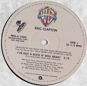 Eric Clapton : I've Got A Rock N' Roll Heart (12", Promo)