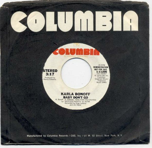 Karla Bonoff : Baby Don't Go (7
