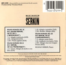 Load image into Gallery viewer, Beethoven* - Rudolf Serkin : Rudolf Serkin Plays Beethoven (CD, Album, RE)
