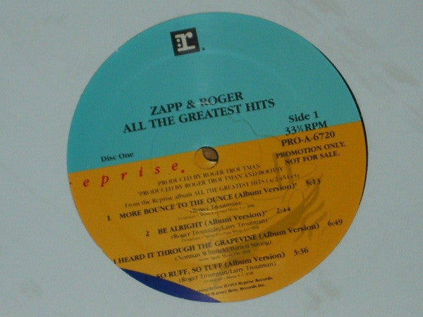 Zapp & Roger : All The Greatest Hits (2xLP, Comp, Promo)