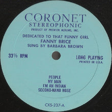 Load image into Gallery viewer, Barbara Brown (3) : Dedicated To That Wonderful Funny Girl... Fanny Brice - Radio's "Baby Snooks" (LP, Album)