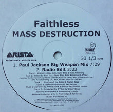 Load image into Gallery viewer, Faithless : Mass Destruction (2x12&quot;, Promo)