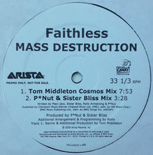 Load image into Gallery viewer, Faithless : Mass Destruction (2x12&quot;, Promo)