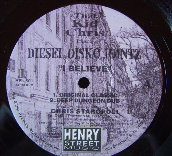 That Kid Chris Presents Diesel Disko Jointz : I Believe / Don't Take Your Love (12