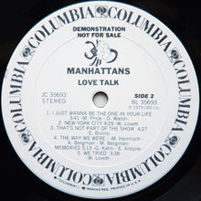 Load image into Gallery viewer, Manhattans : Love Talk (LP, Album, Promo, Pit)