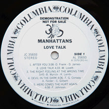 Load image into Gallery viewer, Manhattans : Love Talk (LP, Album, Promo, Pit)