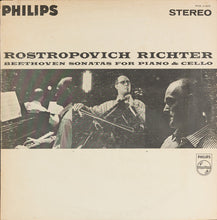 Load image into Gallery viewer, Mstislav Rostropovich, Sviatoslav Richter, Beethoven* : Sonatas For Piano &amp; Cello (2xLP, RP, Gat)