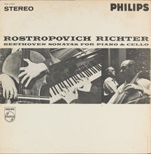 Load image into Gallery viewer, Mstislav Rostropovich, Sviatoslav Richter, Beethoven* : Sonatas For Piano &amp; Cello (2xLP, RP, Gat)