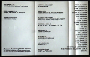 Joe Satriani : Not Of This Earth (Cass, Album)