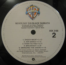 Load image into Gallery viewer, Black Sabbath : Never Say Die! (LP, Album)