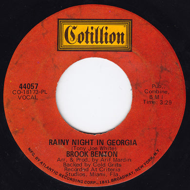 Brook Benton : Rainy Night In Georgia / Where Do I Go From Here (7