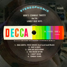 Load image into Gallery viewer, Conway Twitty : Here's Conway Twitty (LP, Album, Pin)
