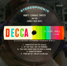 Load image into Gallery viewer, Conway Twitty : Here's Conway Twitty (LP, Album, Pin)