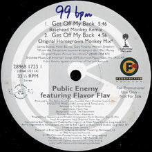 Load image into Gallery viewer, Public Enemy Featuring Flavor Flav : Get Off My Back (12&quot;, Promo)
