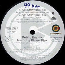 Load image into Gallery viewer, Public Enemy Featuring Flavor Flav : Get Off My Back (12&quot;, Promo)