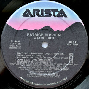 Patrice Rushen : Watch Out! (LP, Album, Hau)