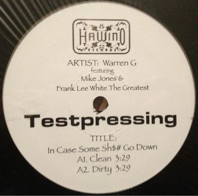 Warren G : In Case Some Sh$# Go Down (12