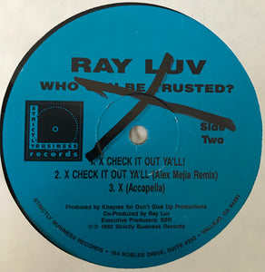 Ray Luv : Who Can Be Trusted? (12", Maxi)