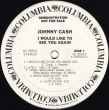 Load image into Gallery viewer, Johnny Cash : I Would Like To See You Again (LP, Album, Promo)