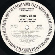 Load image into Gallery viewer, Johnny Cash : I Would Like To See You Again (LP, Album, Promo)