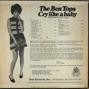 Box Tops : Cry Like A Baby (LP, Album)