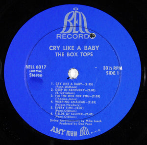 Box Tops : Cry Like A Baby (LP, Album)