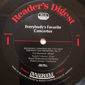 Various : Everybody's Favorite Concertos (6xLP + Box)