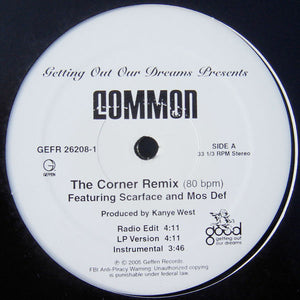 Common : The Corner (Remix) (12", Promo)