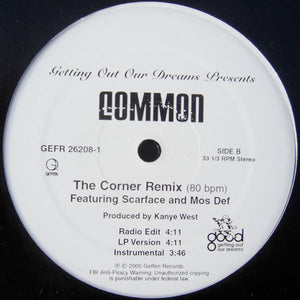 Common : The Corner (Remix) (12", Promo)