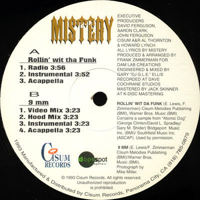 Mistery (7) : Rollin' Wit Tha Funk (12