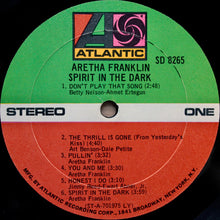 Load image into Gallery viewer, Aretha Franklin : Spirit In The Dark (LP, Album, LY)