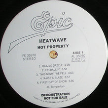 Load image into Gallery viewer, Heatwave : Hot Property (LP, Album, Promo)