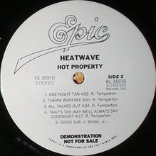 Load image into Gallery viewer, Heatwave : Hot Property (LP, Album, Promo)