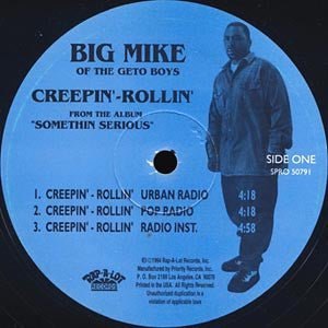 Big Mike (3) : Creepin' - Rollin' (12", Promo)