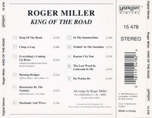 Load image into Gallery viewer, Roger Miller : King Of The Road: The Best Of Roger Miller (CD, Comp)