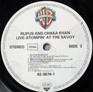 Rufus And Chaka Khan* : Stompin' At The Savoy (2xLP, Album)