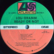 Load image into Gallery viewer, Lou Gramm : Ready Or Not (LP, Album, Club)