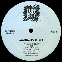 Load image into Gallery viewer, Jimmy Spicer / Maximus Three* : The Adventures Of Super Rhymes / Rock It Out (12&quot;, RE)