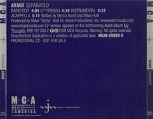 Load image into Gallery viewer, Avant (2) : Separated (CD, Single, Promo)