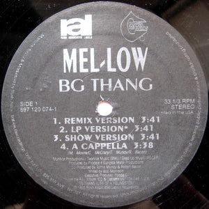 Mel-Low : BG Thang (12")