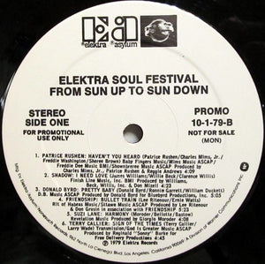 Various : Elektra Soul Festival From Sun Up To Sun Down (LP, Promo)