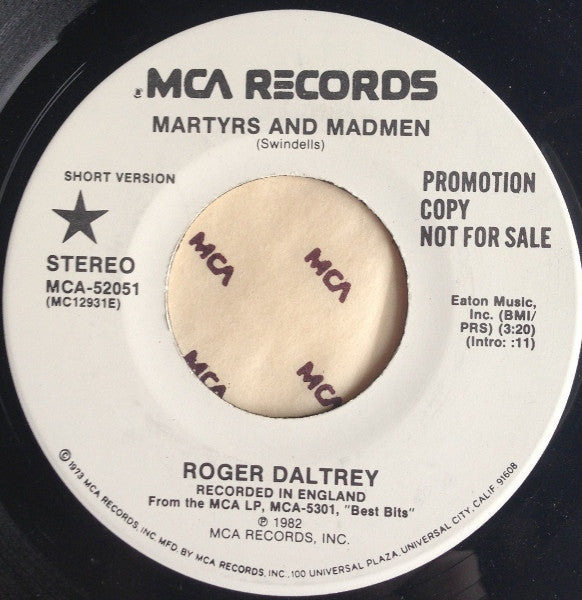 Roger Daltrey : Martyrs And Madmen (7
