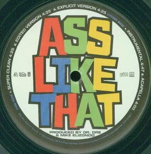 Eminem : Ass Like That (12", Single, Promo, Cle)