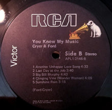 Load image into Gallery viewer, Cryer &amp; Ford : You Know My Music (LP, Album)