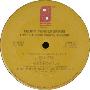 Teddy Pendergrass : Life Is A Song Worth Singing (LP, Album, Kee)