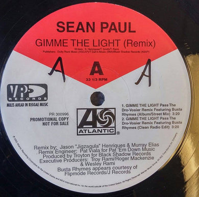 Sean Paul : Gimme The Light (Remix) (12