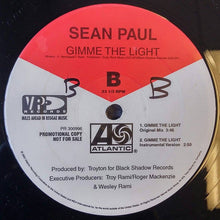 Load image into Gallery viewer, Sean Paul : Gimme The Light (Remix) (12&quot;, Promo)