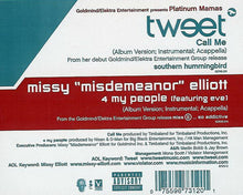 Load image into Gallery viewer, Tweet / Missy Elliott : Call Me / 4 My People (12&quot;)