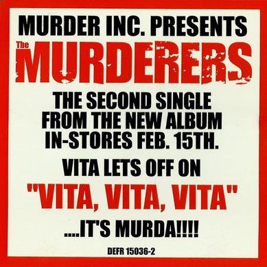The Murderers Feat. Vita (3) : Vita, Vita, Vita (CD, Single, Promo)