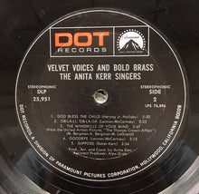 Load image into Gallery viewer, The Anita Kerr Singers : Velvet Voices And Bold Brass (LP, Album)